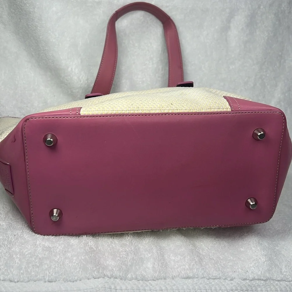 Coach Pink and Cream Tote Bag #B04K – 4468 - Picture 7 of 10